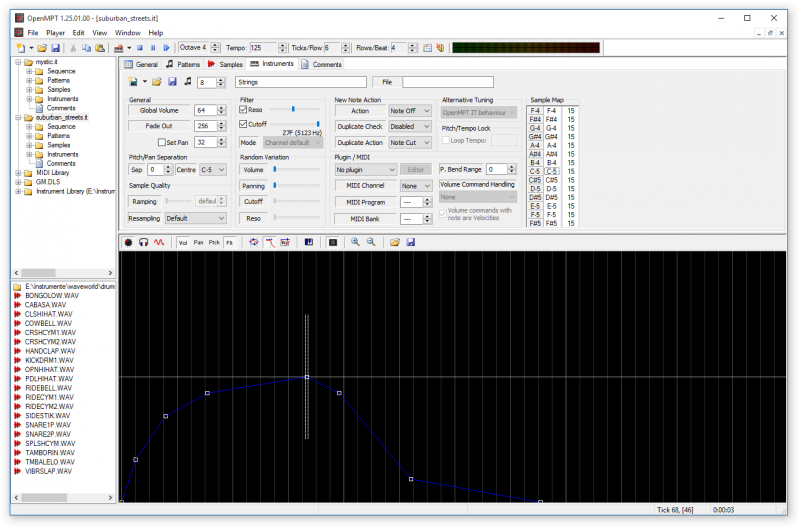 Instrument editor