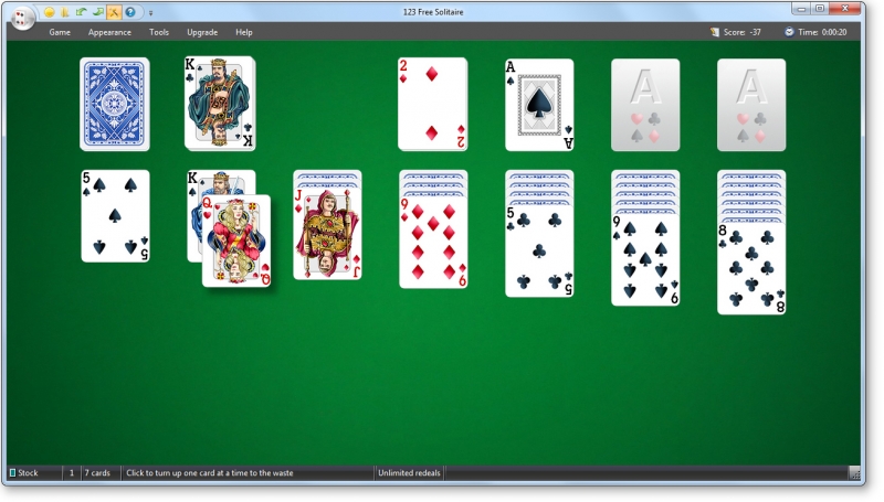 Klondike solitaire