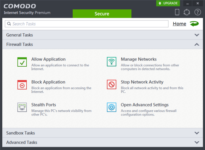 Firewall Tasks