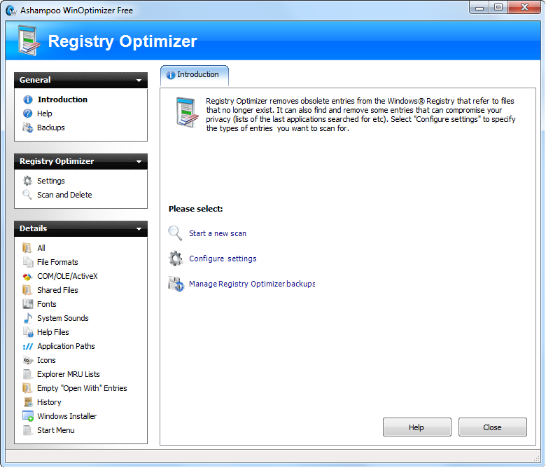 Registry Optimizer