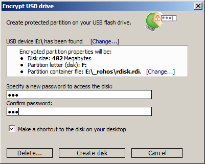 Encrypt USB drive