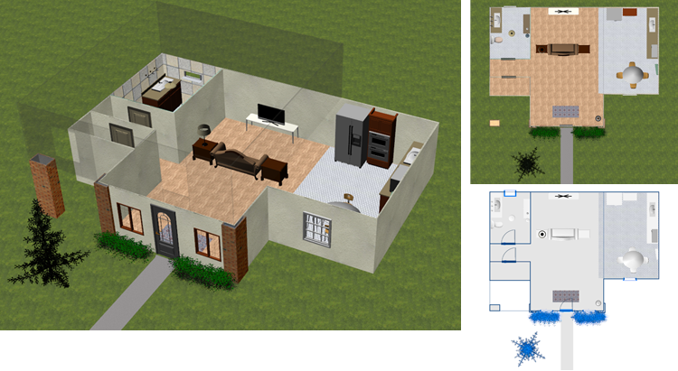 View Model in 3D, 2D, or Blueprint Mode