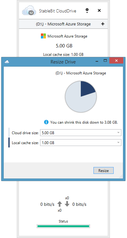 Resize A Cloud Drive