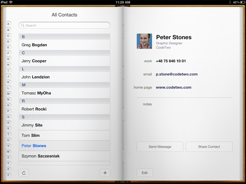 Outlook contacts synced with iCloud