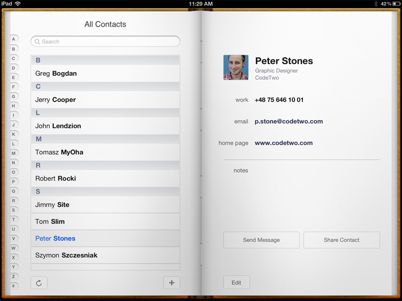 Outlook contacts synced with iCloud