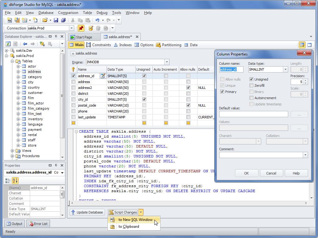 dbForge Studio for MySQL 9.1 | Database Management Software