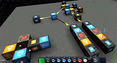 Demonstration of the logic system, RS Latches.