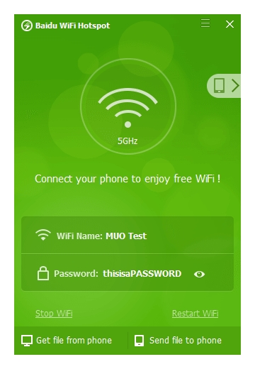 โหลด โปรแกรม baidu wifi hotspots wifi