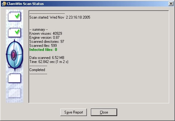 Clamwin free antivirus discount