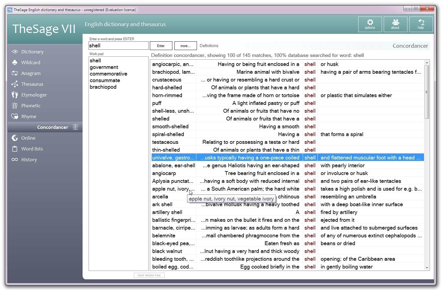 Download TheSage English Dictionary and Thesaurus 7.36