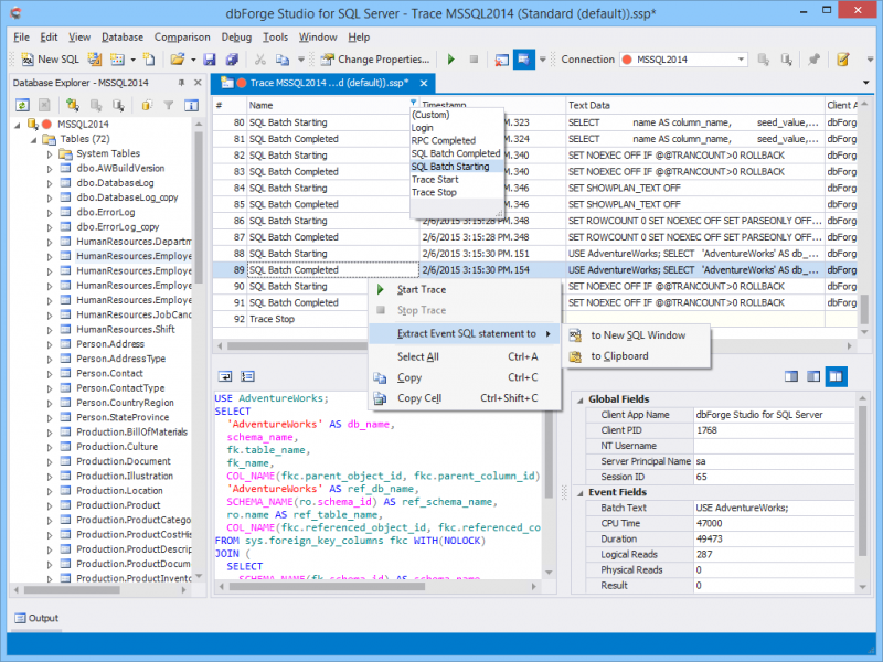 Server Event Profiler