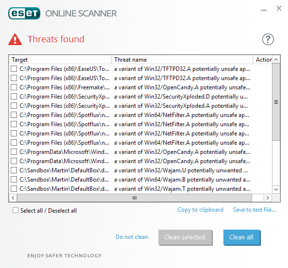 Nod32 clearance online scanner