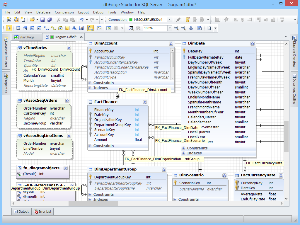 er diagram in oracle sql developer