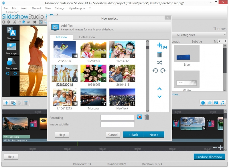 Add pictures and customize