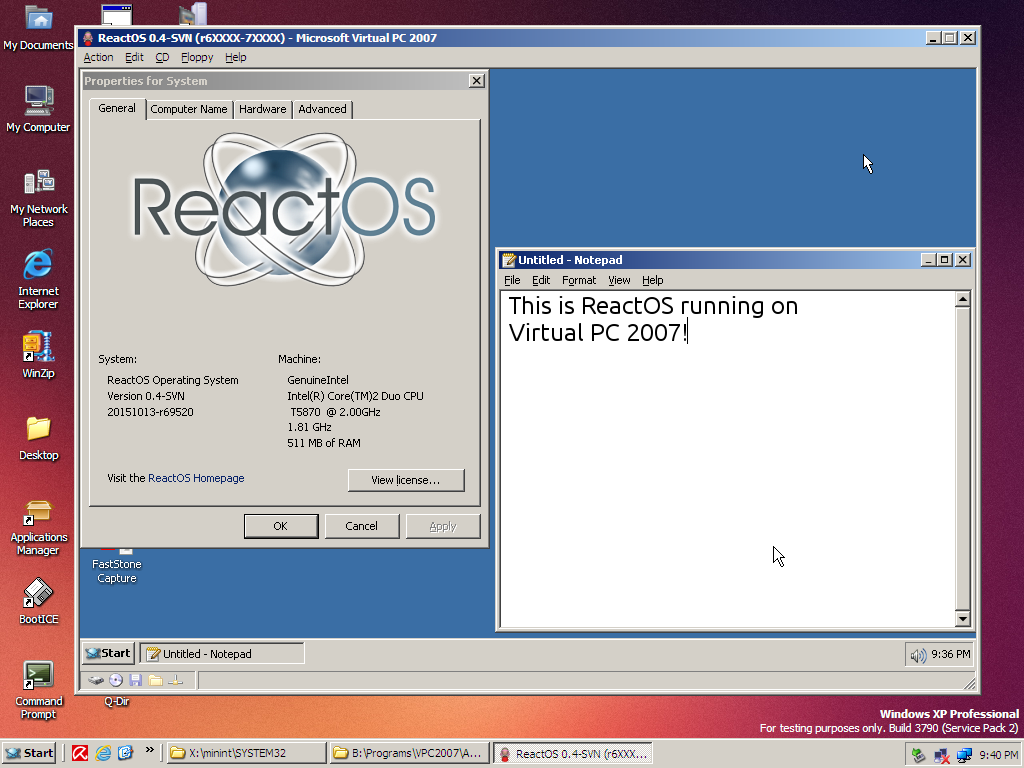 reactos gaming reactos gaming