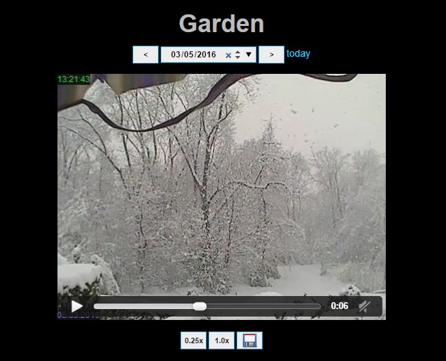 Snapshot History of Garden Camera