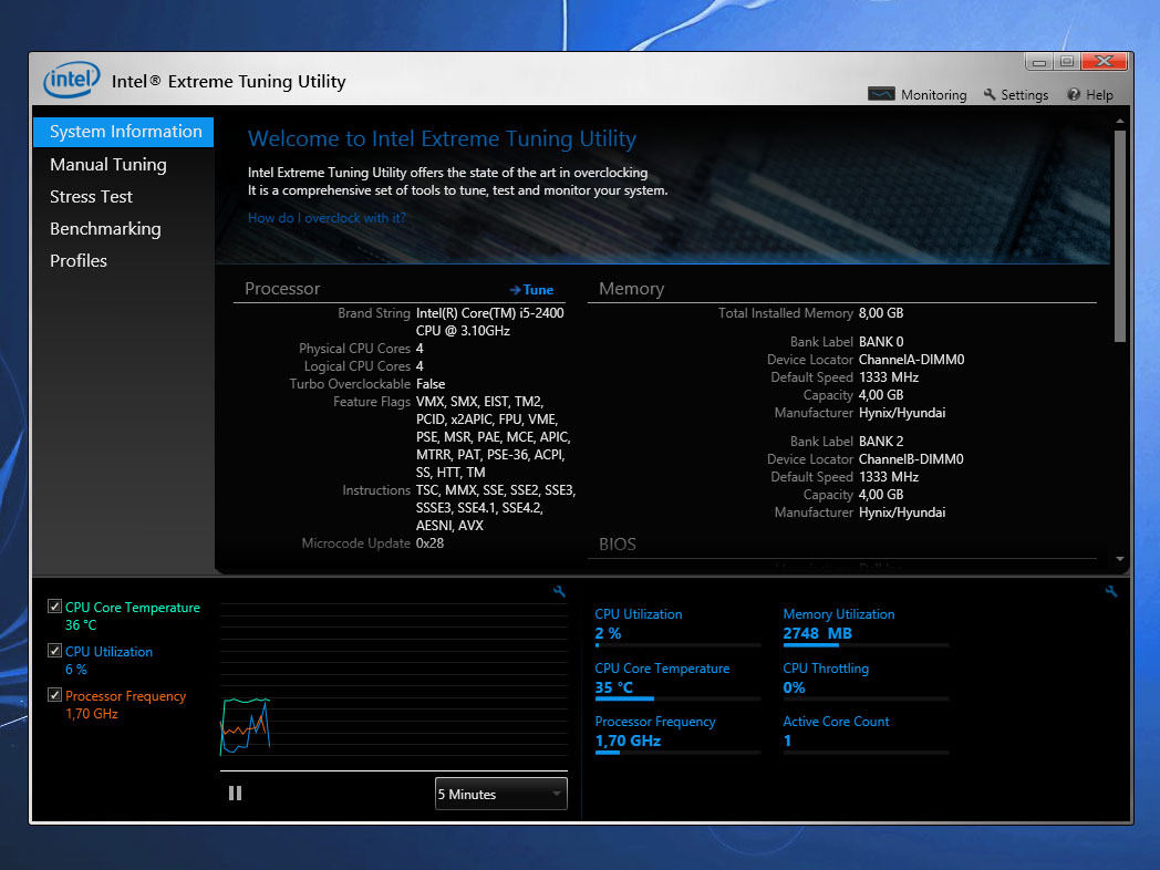 intel extreme tuning utility benchmark failed