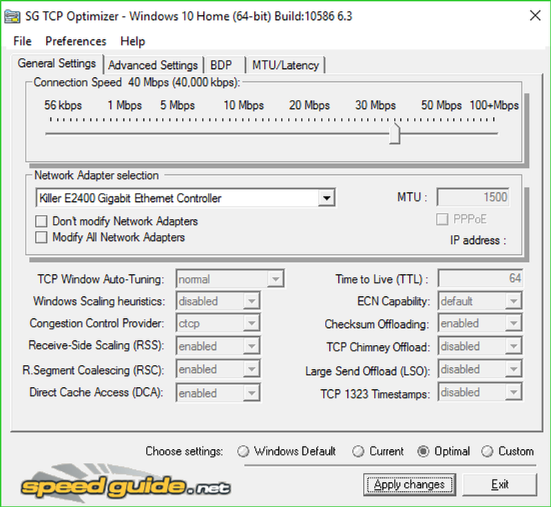 SG TCP Optimizer 4.1.0 | FileEagle.com