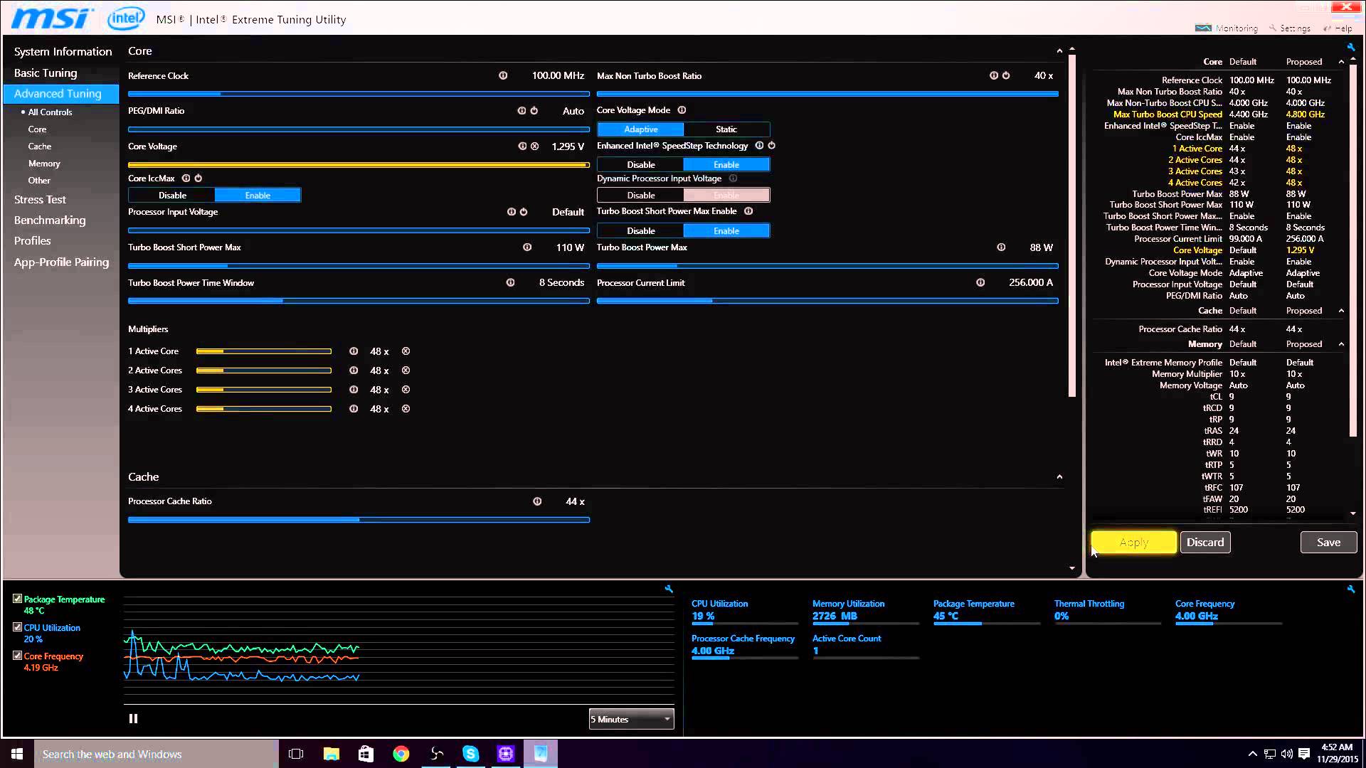 Intel Extreme Tuning Utility 7.6.0.37