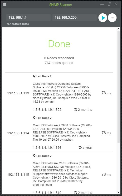 SNMP Scanner