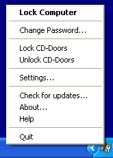Trayicon menu