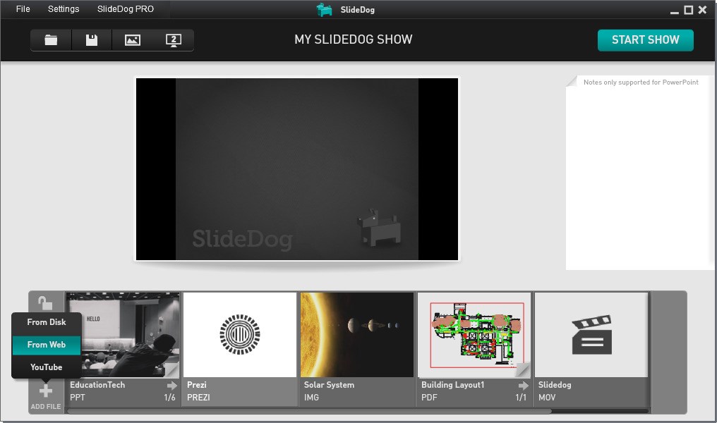SlideDog 2.1.4 Presentation Software