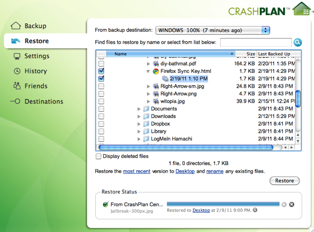 backup synology nas to crashplan