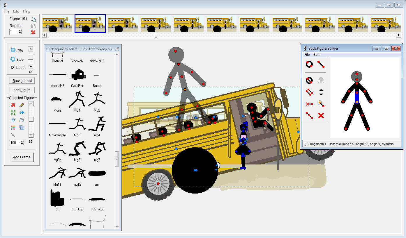 pivot 3 stick figure animator