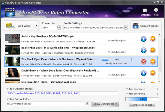 ChrisPC Free Video Converter 5.30 | Video Converters