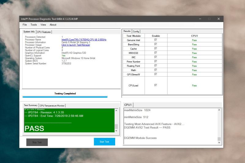 intel driver diagnostic tool