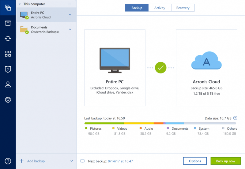 installing acronis true image 2019 on a second computer