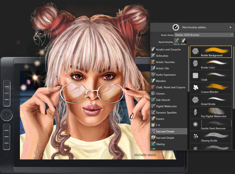 Vast amounts of brushes and customization capabilities