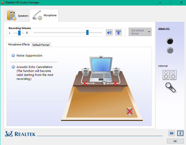 Retour de l'égaliseur dans les drivers Realtek HD Audio