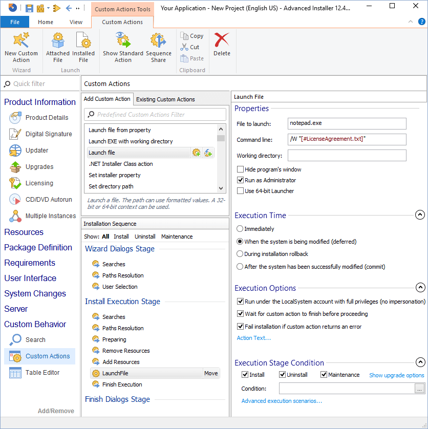 Advanced Installer 20.1.1 설치 소프트웨어