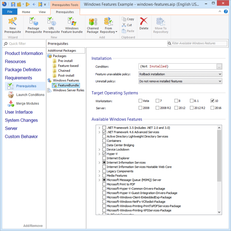 Configuring Windows Server on install