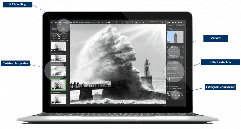 BLACK & WHITE projects Image Editing Software