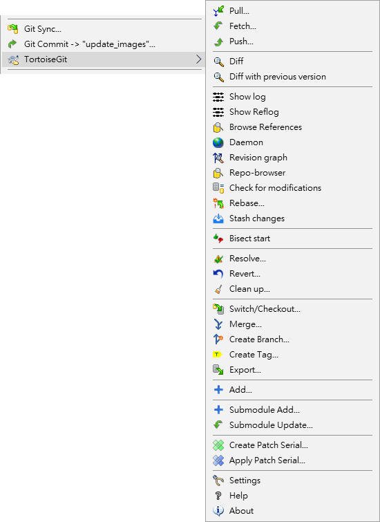 Context menu