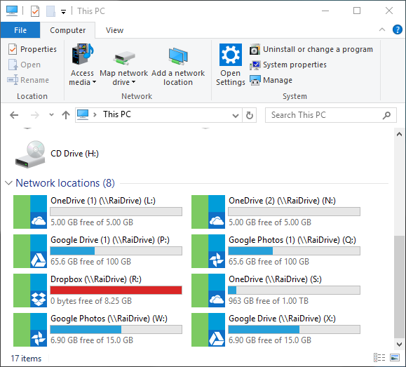 Google Drive - RaiDrive Document