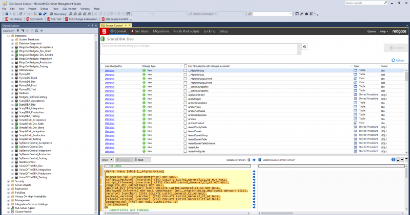 Version control your SQL Server database changes