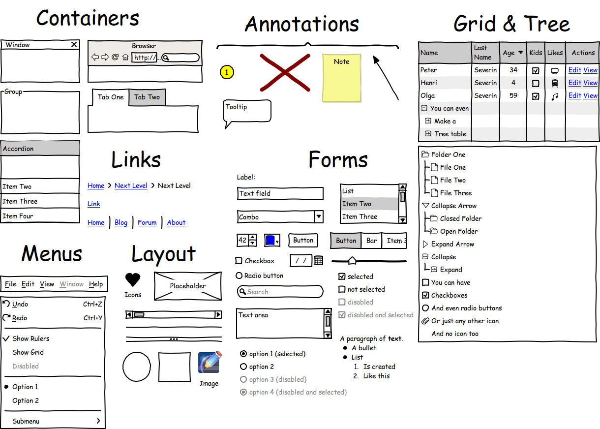 Ui controls. Checkbox функции UICONTROL?. WIREFRAMESKETCHER. Names of Controller.