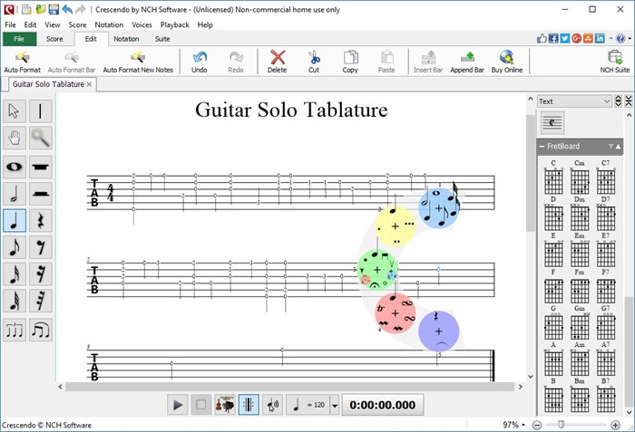 Create Tablature