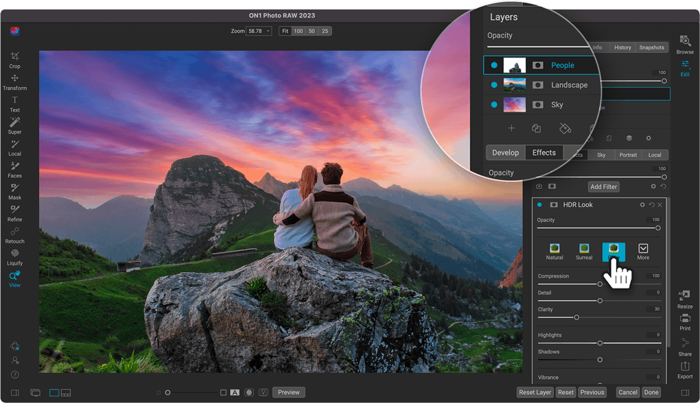 ON1 Photo RAW 2023 Image Editing Software