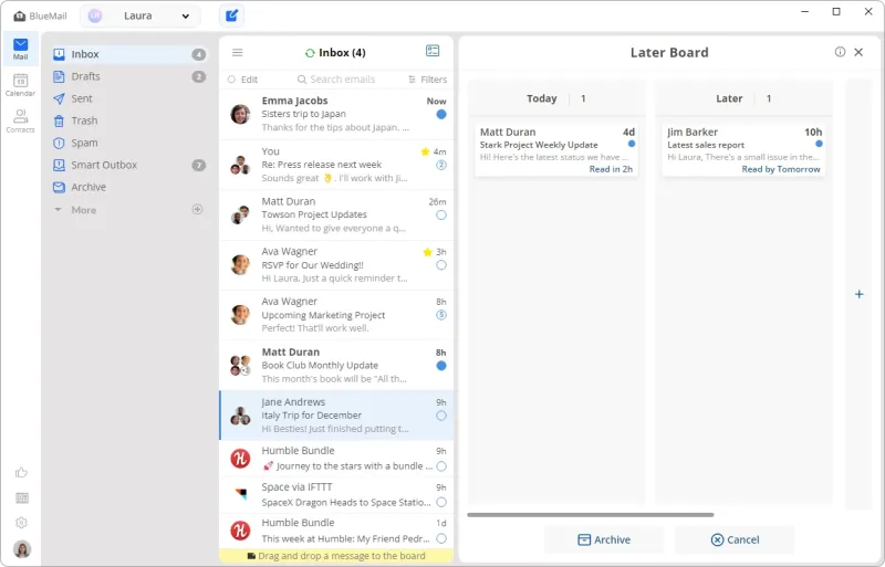 BlueMail Email Client Software