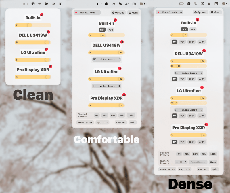 QuickActions Menu