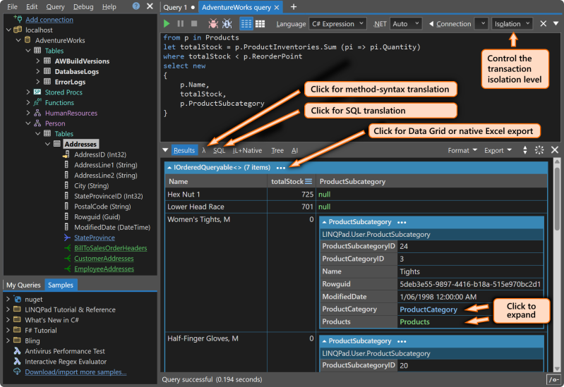 Query Databases in a Modern Query Language