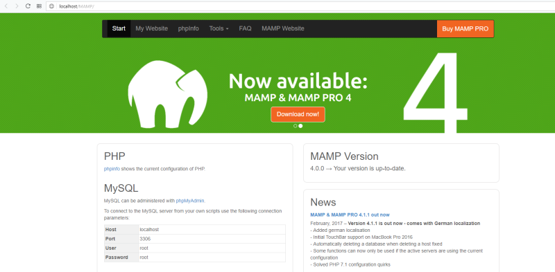 WebStart Page