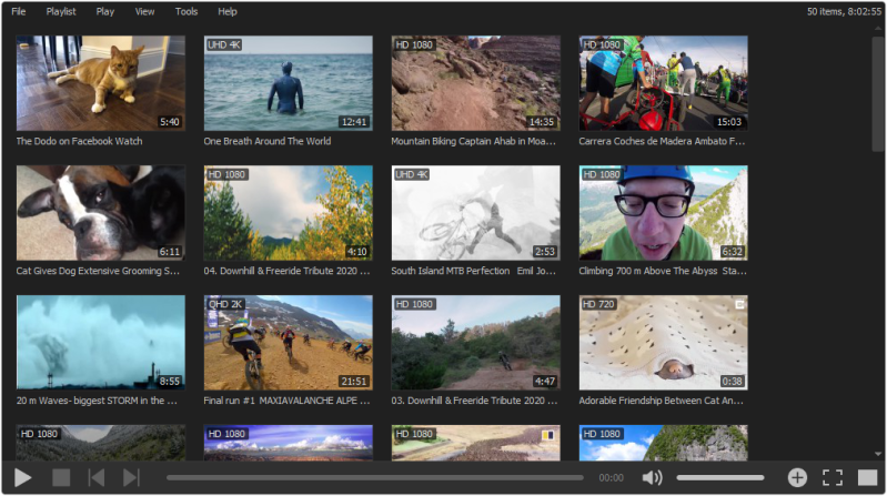 Grid view